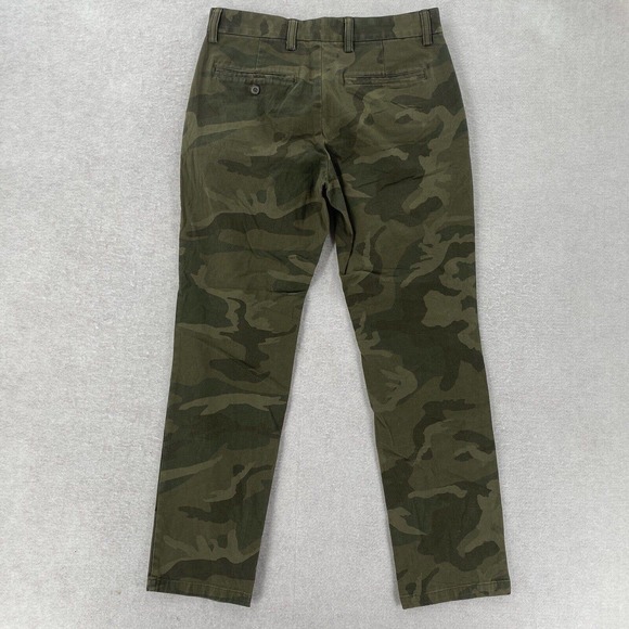 Old Navy Pants Mens 29X30 Green Camouflage Print Ultimate Slim Straight Leg Camo - Picture 7 of 15